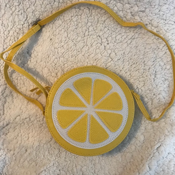 Yellow Lemon Shaped Crossbody Bag - Picture 4 of 8